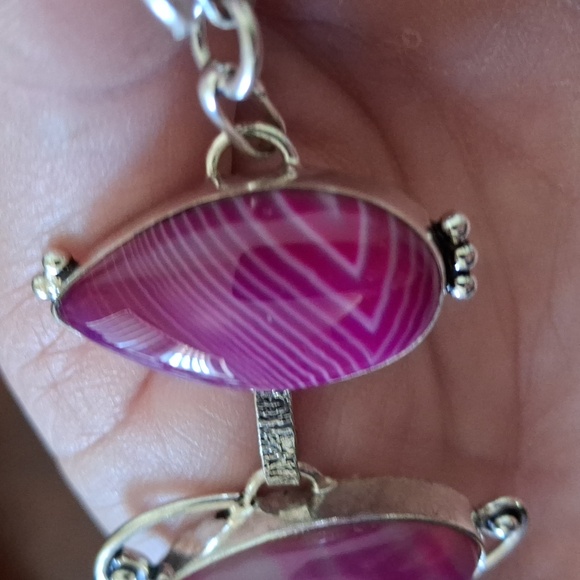 New Botswana Agate Silver Bracelet. - Picture 8 of 14